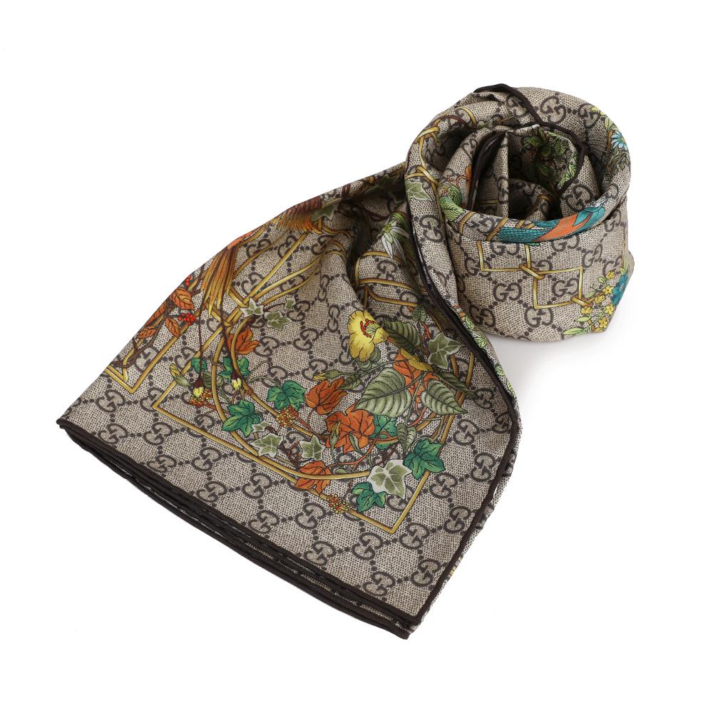 GUCCI Print Silk Twill Carré Scarf 777066 3G001 9564