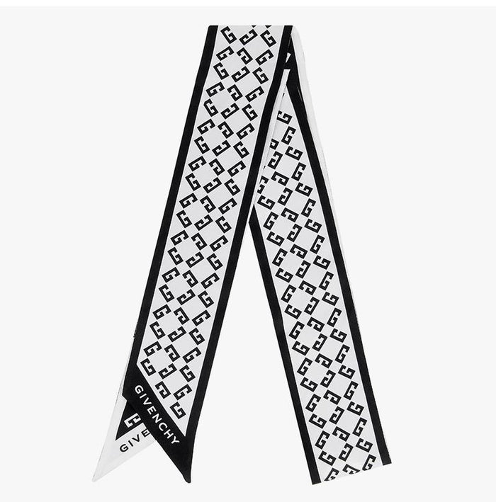 GIVENCHY 4G Monogram Skinny Twill Scarf BG00KFG002 004