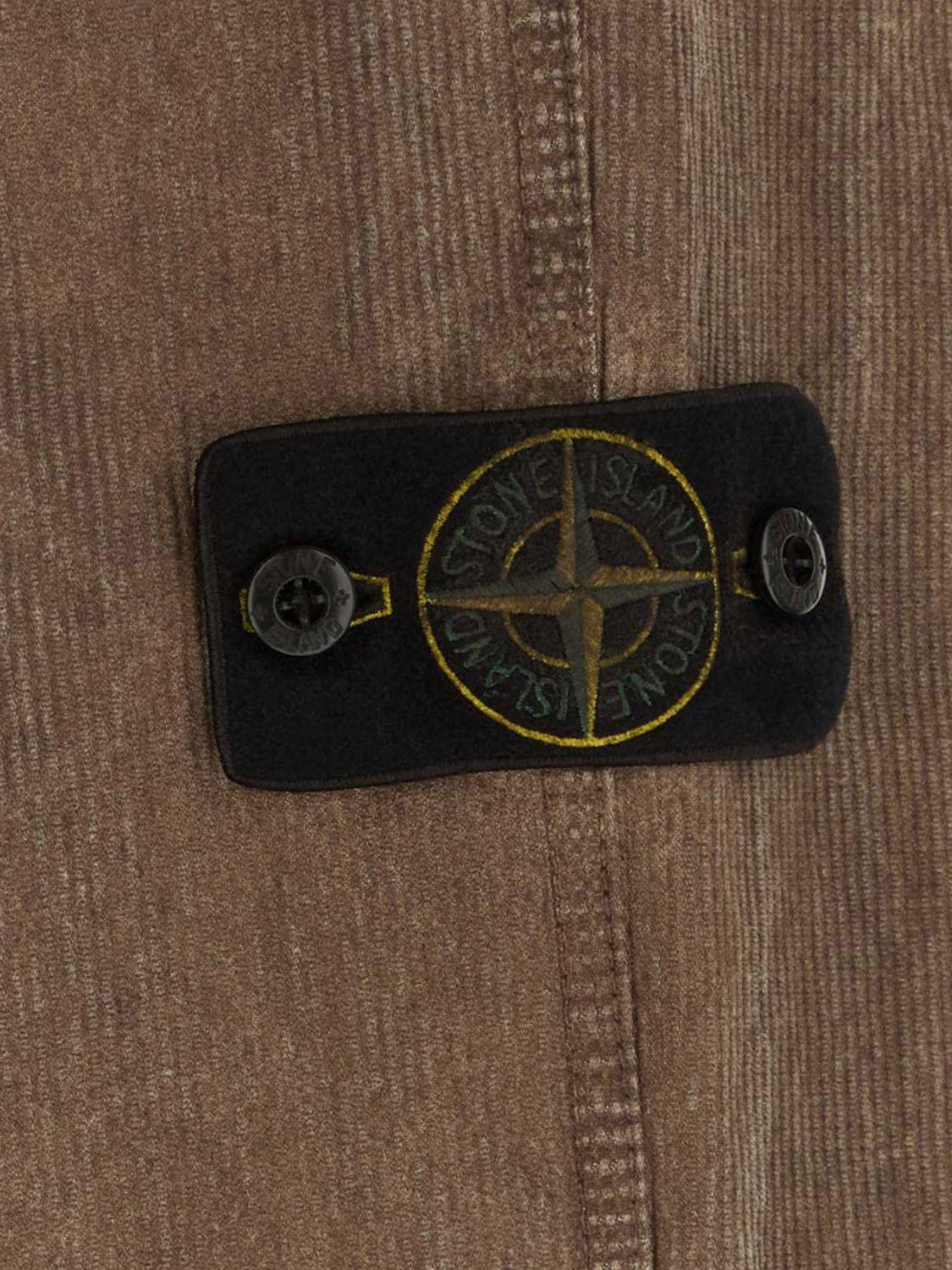 STONE ISLAND Green Cotton Cargo Pants for Men