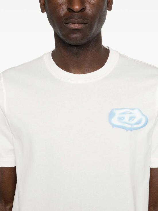 DIESEL Black Cotton Short Sleeve T-Shirt A202840PLAT141 DOM
