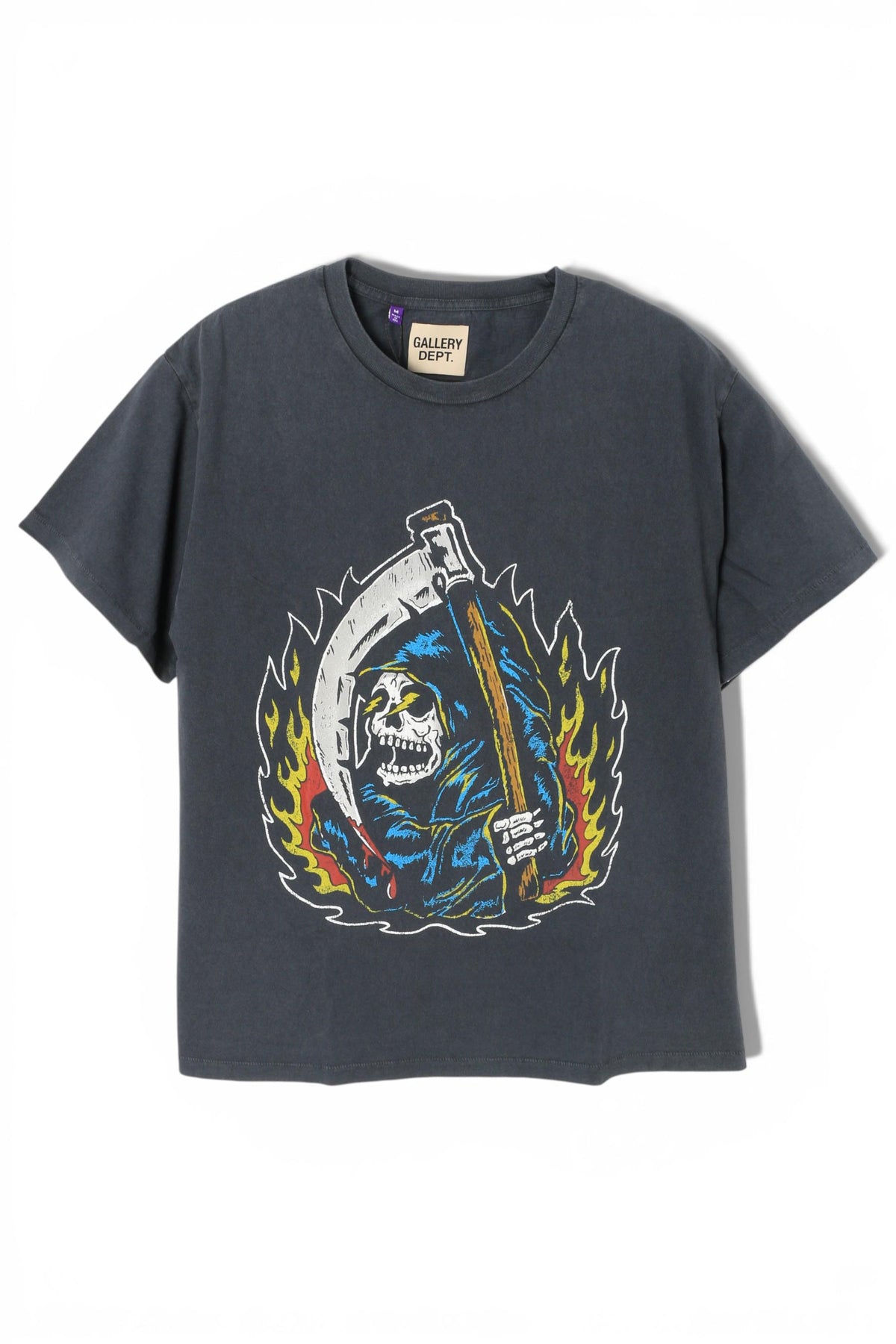 GALLERY DEPT. Vintage Black BIG REAPER ATK Graphic T-Shirt