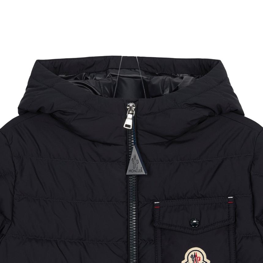 Moncler Quilted Down Puffer Jacket Navy Kids 12A14A Adult Wearable