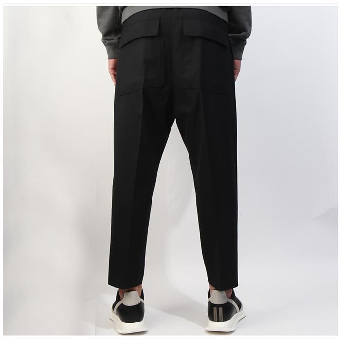 Rick Owens Astaire Cropped Classic Pants Black