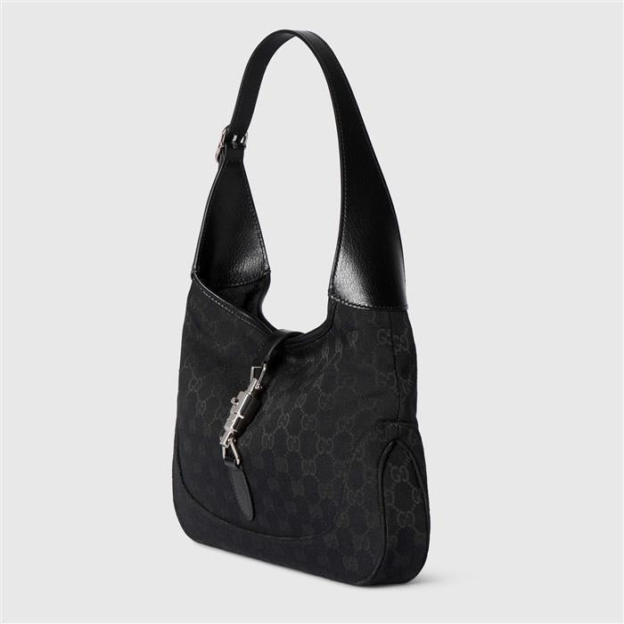 GUCCI Jackie 1961 Medium Leather Shoulder Bag Black
