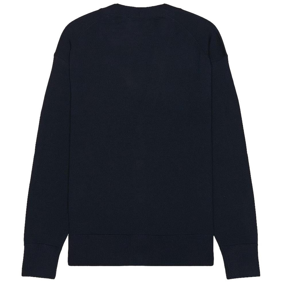 Maison Kitsune Dressed Fox Wool Cardigan Navy Men