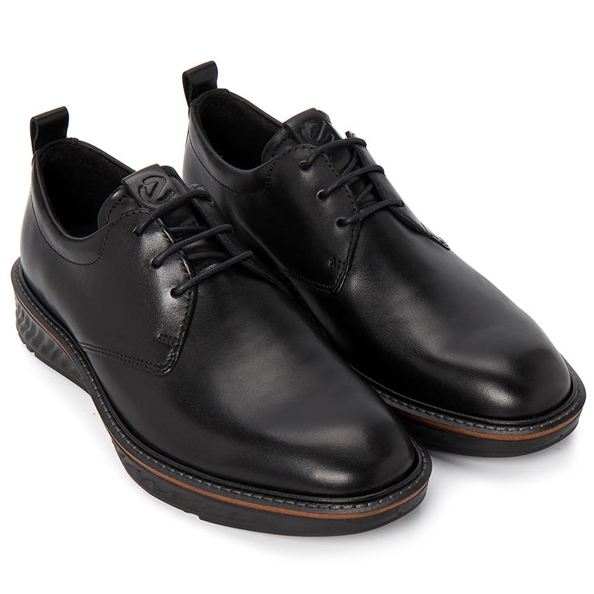 ecco ST 1 Hybrid Men’s Derby Shoes Black Leather