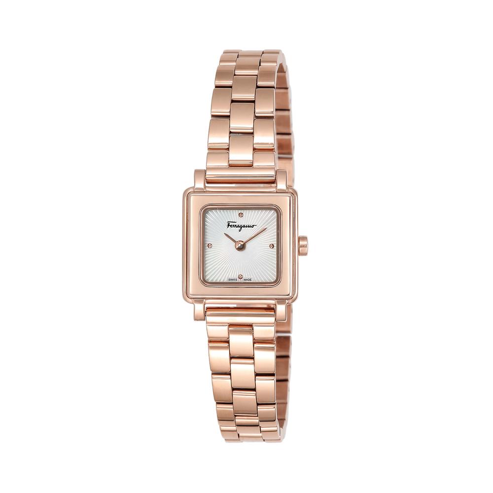 Ferragamo Women’s Metal Quartz Watch 20x20mm