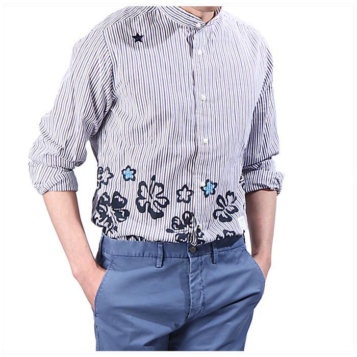 The Editor Summer Stripe Long Sleeve Shirt 1298 2 5400 37