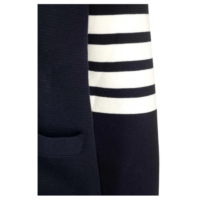 THOM BROWNE 4-Bar Milano Stitch Cardigan Navy Women’s