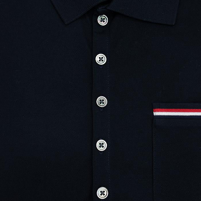 THOM BROWNE RWB Stripe Men’s Short-Sleeve Polo Shirt