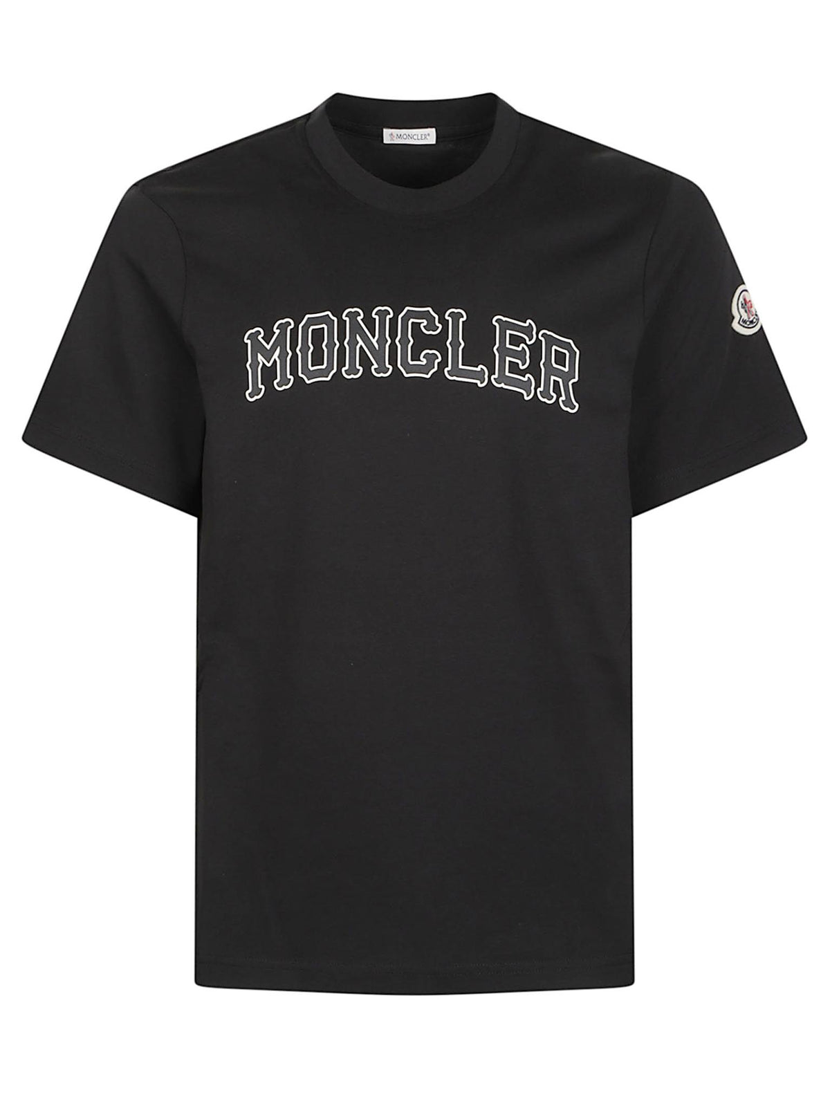 Moncler Short Sleeve T-Shirt Men’s Black Cotton Crewneck