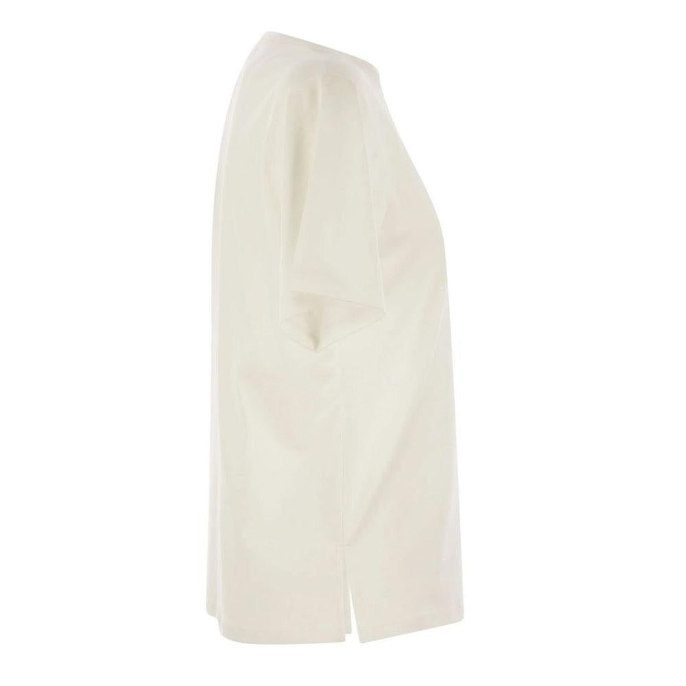 Max Mara White Logo T-Shirt 2515971031 001