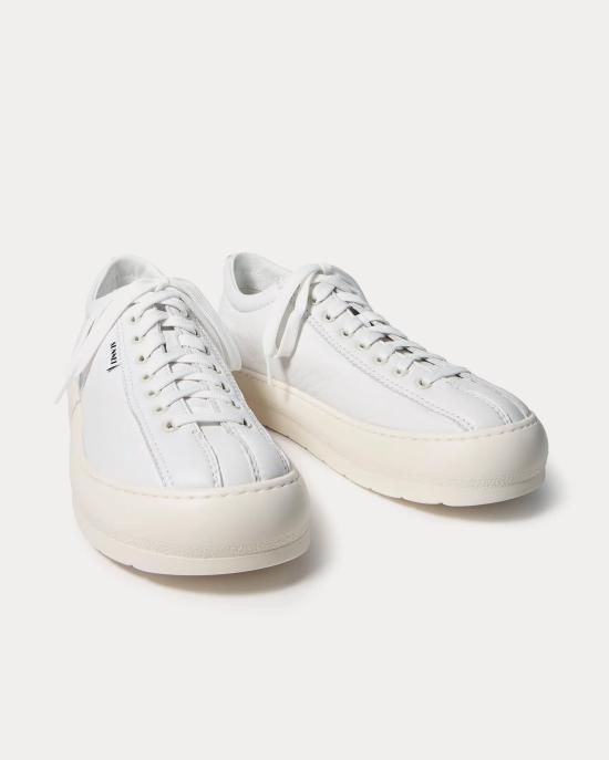 SUNNEI White Leather Low-Top Sneakers SHOXSNK004 LTH066998