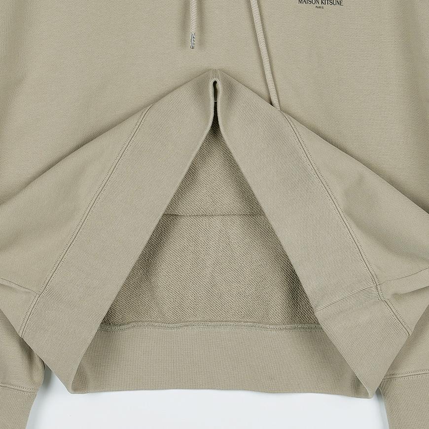 Maison Kitsune Dressed Fox Logo Hoodie Black Men’s Cotton Pu PM00707 KM0340 0302