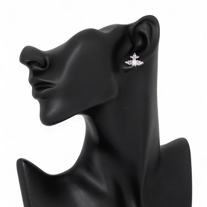 Vivienne Westwood Pewter Feodora Earrings for Women
