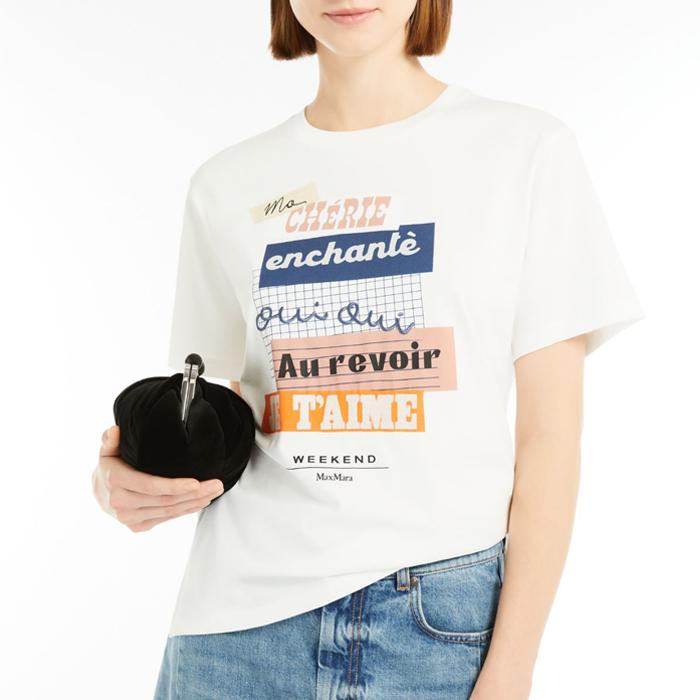 Max Mara CABINA Print Short Sleeve T-Shirt 008