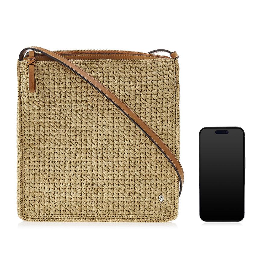 HELEN KAMINSKI Neja NS Crossbody Bag for Women BAG51968 NATURAL COTTO