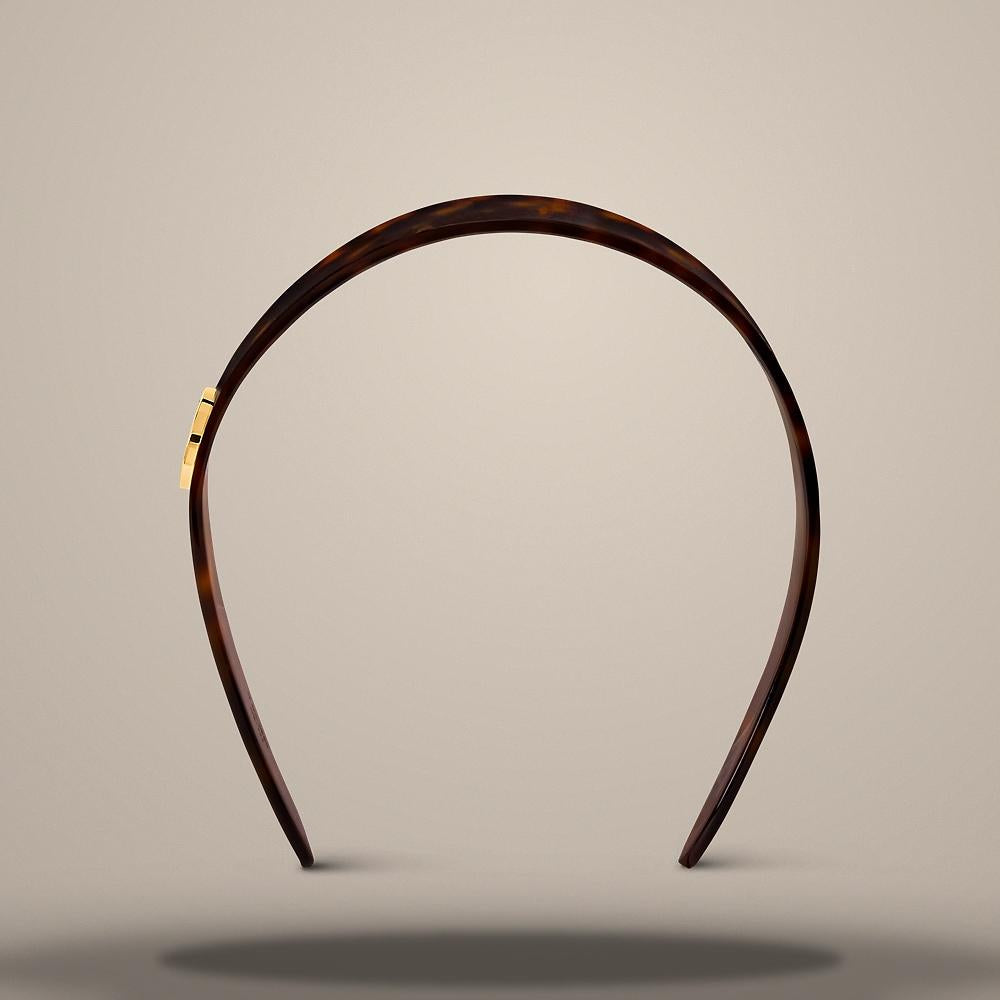 Louis Vuitton LV Circle Dark Tortoise Headband M02980