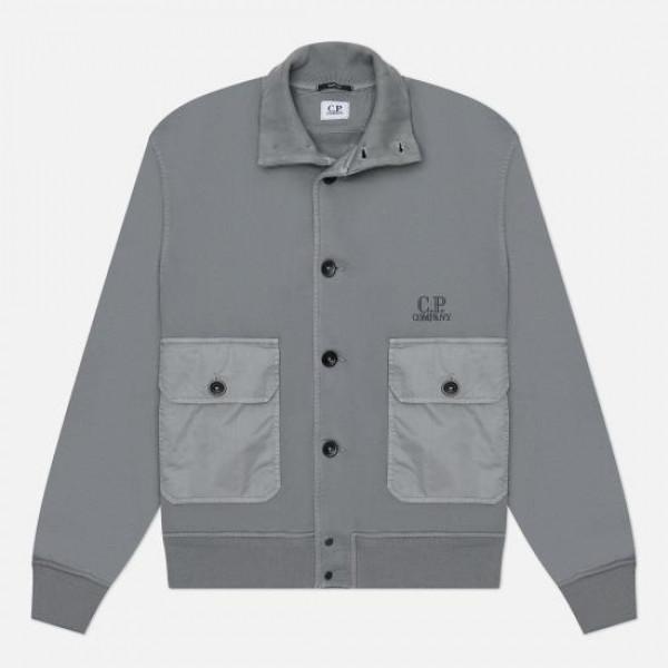 CP Company Cotton Diagonal Fleece Resist Dyed Bottom Jacket
