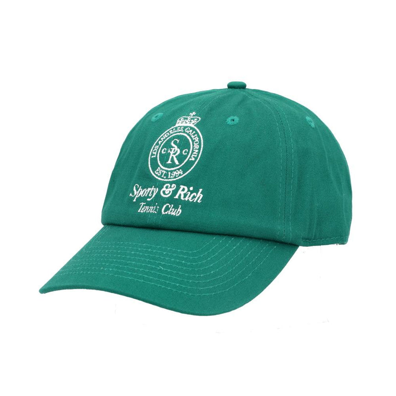 SPORTY&RICH Alpine Logo Cotton Baseball Cap Green Men’s AC040621304 GR03