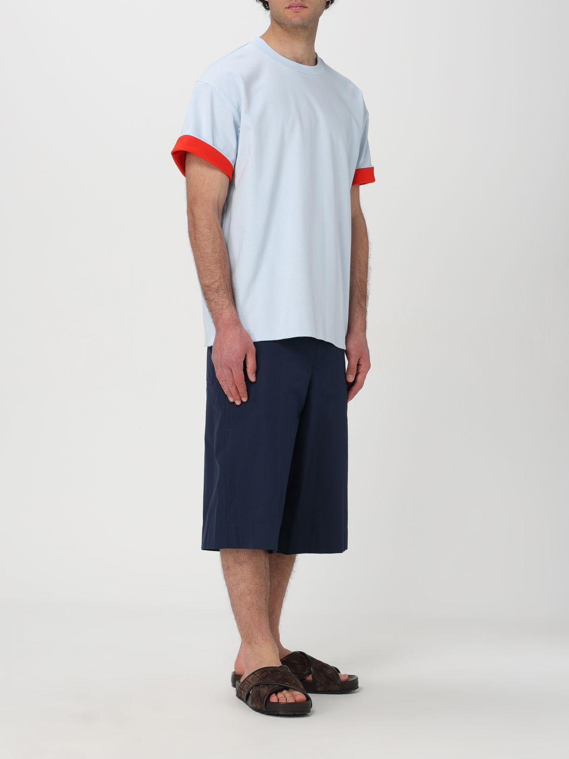Bottega Veneta Blue Cotton Short Sleeve T-Shirt