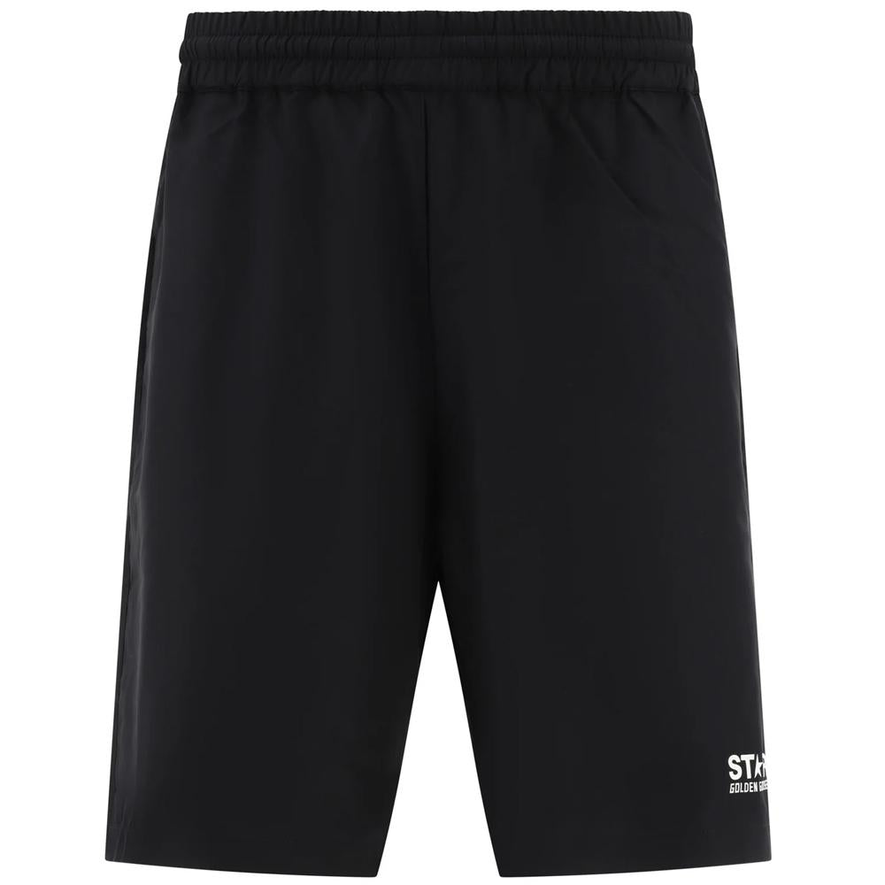 GOLDEN GOOSE Star Logo Black Shorts Men’s