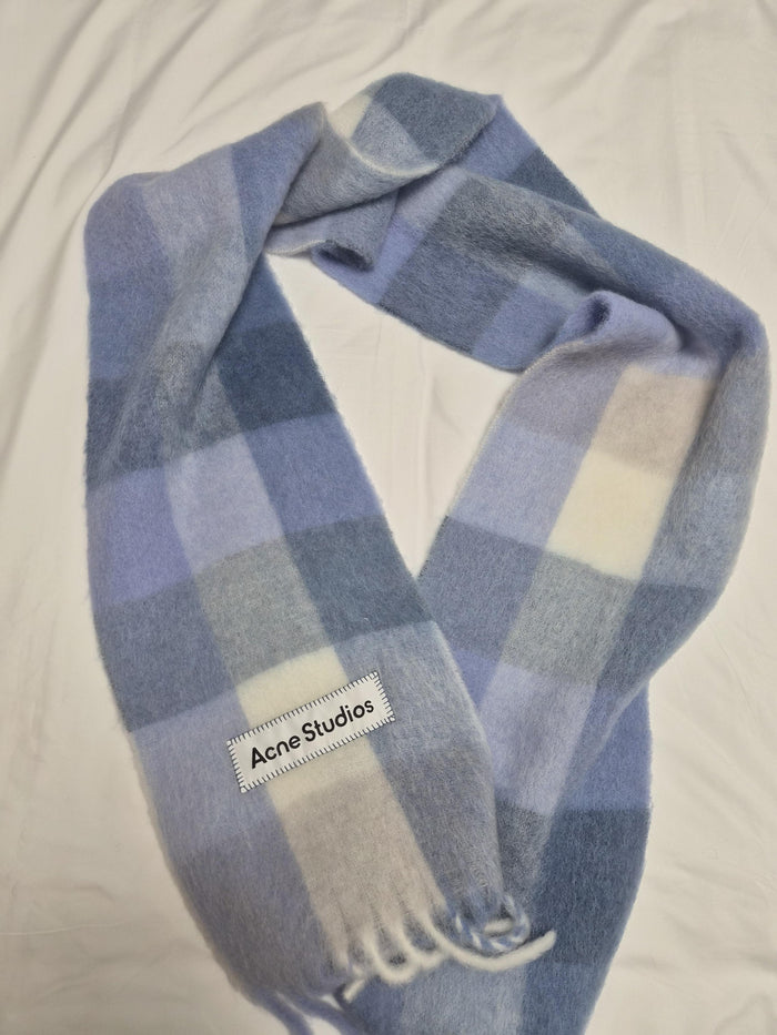 Acne Studios Mohair Check Scarf CA0084