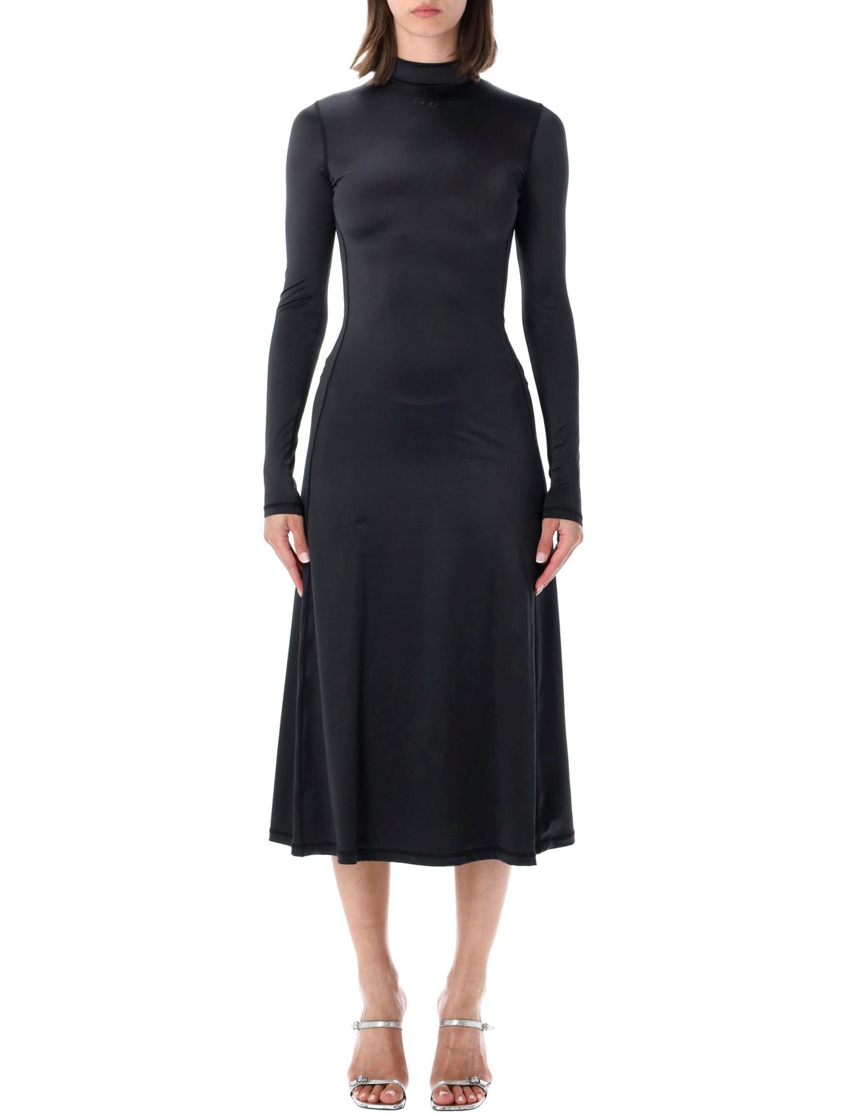 DIESEL Long Sleeve Midi Dress