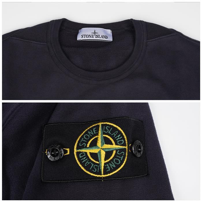 STONE ISLAND Brushed Organic Cotton Sweatshirt with Patch Lo 6100028 S0A20 V0026