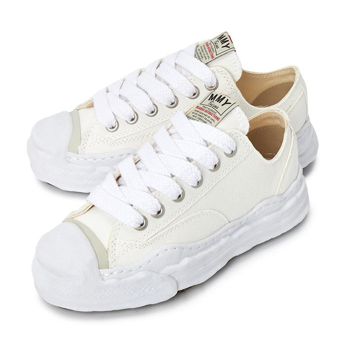 Maison Mihara Yasuhiro White Hank Original Sole Low-Top Sneakers