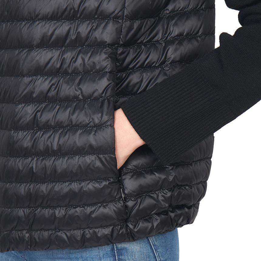 Moncler Women’s Padded Zip-Up Knit Cardigan Black