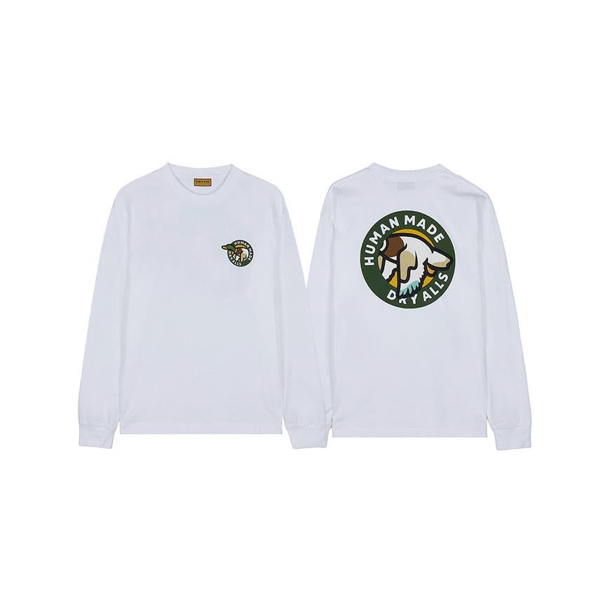 Humanmade Men’s Graphic Long Sleeve T-Shirt HM30CS045 WHITE