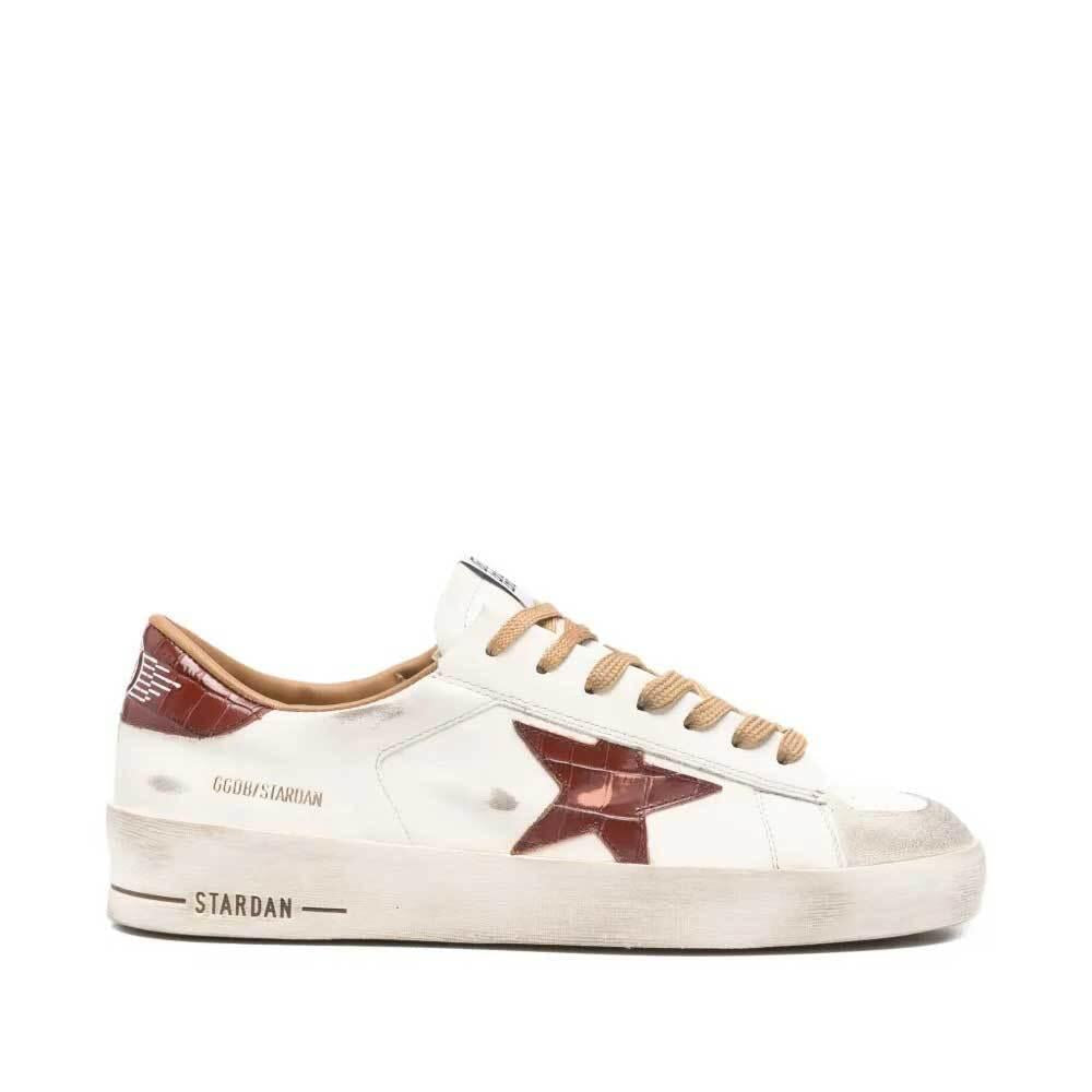 GOLDEN GOOSE Beige Star Low-Top Sneakers for Men