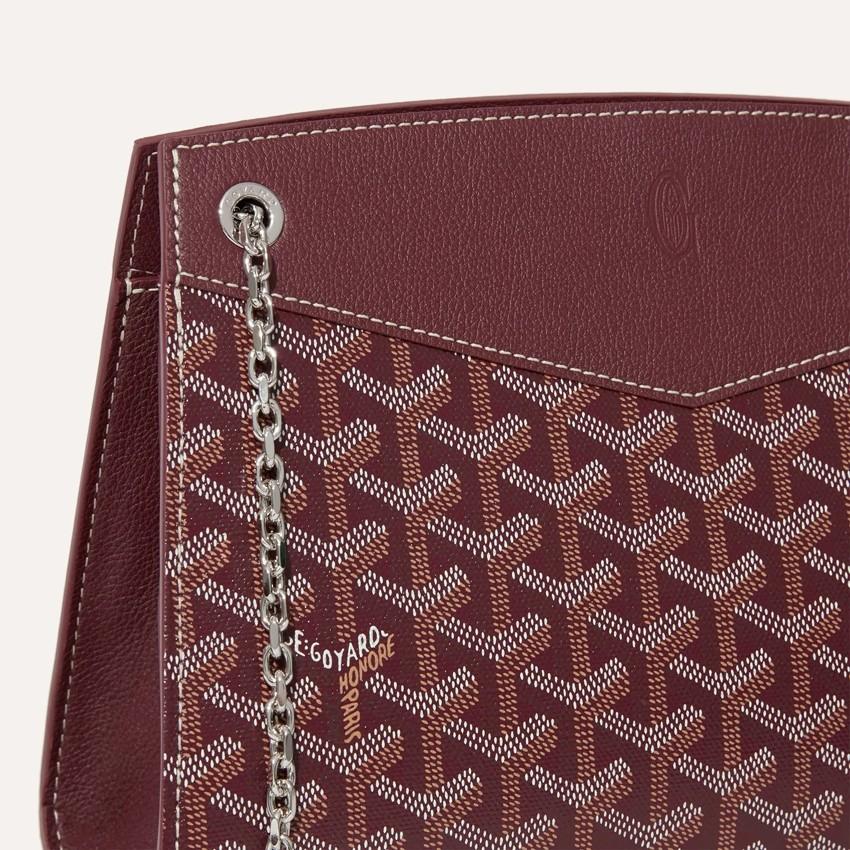 GOYARD Burgundy Structured Rouette PM Crossbody Bag for Wom ROUETSPMLTY 33CL 33P
