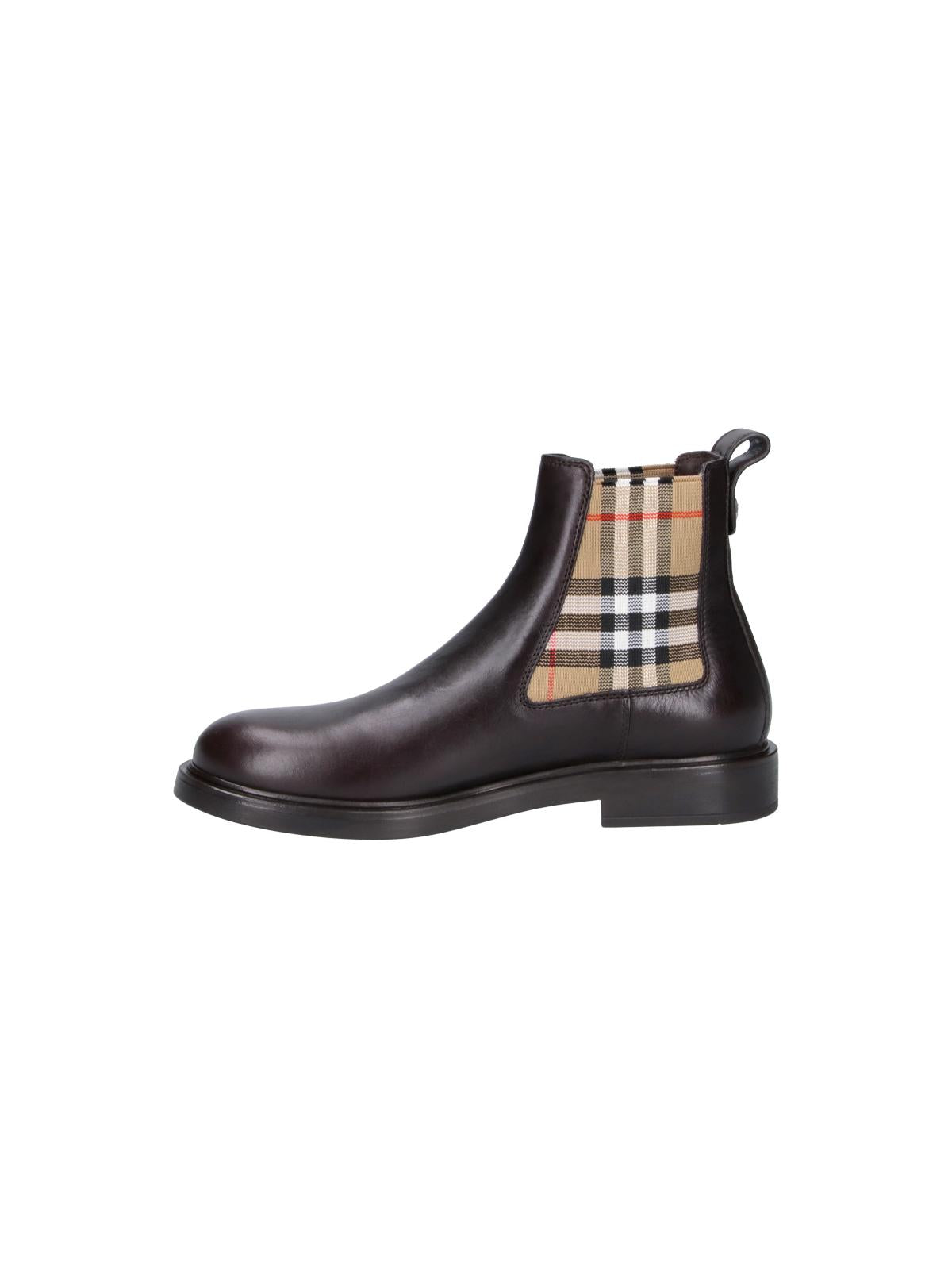 BURBERRY Leather Chelsea Boots Black Men