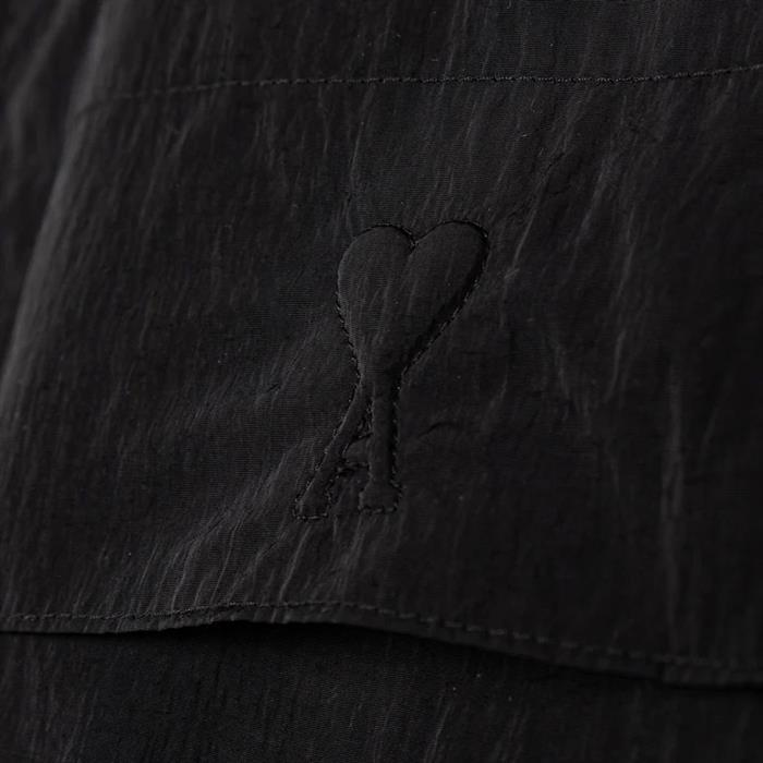 AMI Ami de Coeur Windbreaker Jacket Black