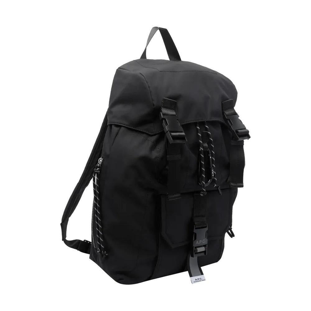 A.P.C. Black Nylon Trek 20 Backpack