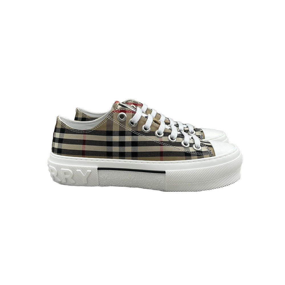 BURBERRY Vintage Check Cotton Men's Low-Top Sneakers 8049745