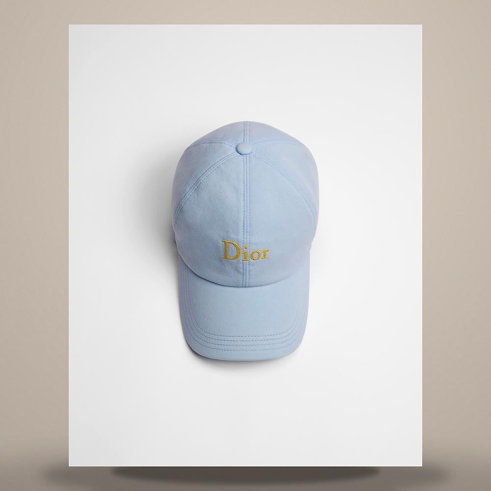 DIOR Blue Cotton Canvas Crafty Bucket Hat 693C913A3175 C582