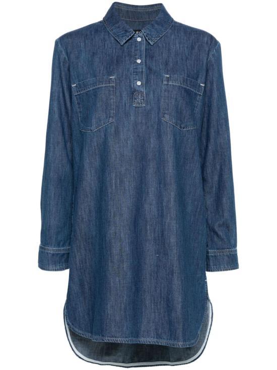 A.P.C. Denim Midi Dress COGXFF35071IAL DOM