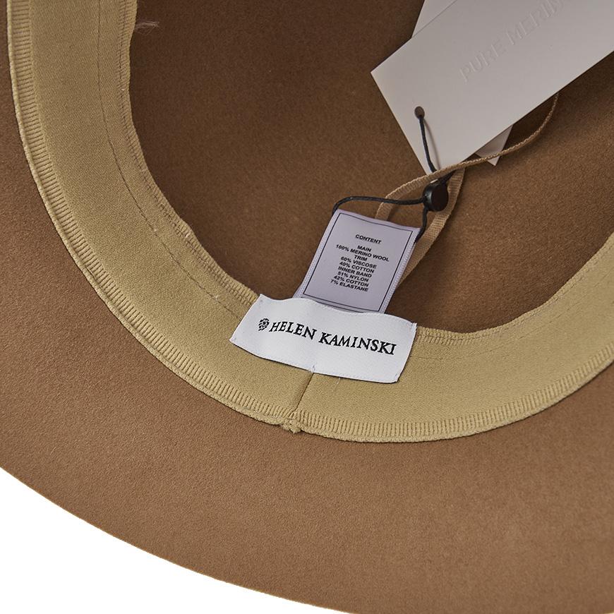 HELEN KAMINSKI Women’s Bellary Cloche Hat FW24 HAT51843 CAMEL