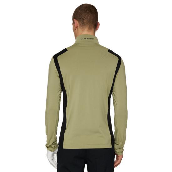 J LINDEBERG Long Sleeve Sweatshirt for Men GMJS12062M311 OIL GREEN DOM