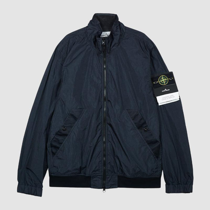 STONE ISLAND Crinkle Reps Windbreaker Bomber Jacket Navy Men’s