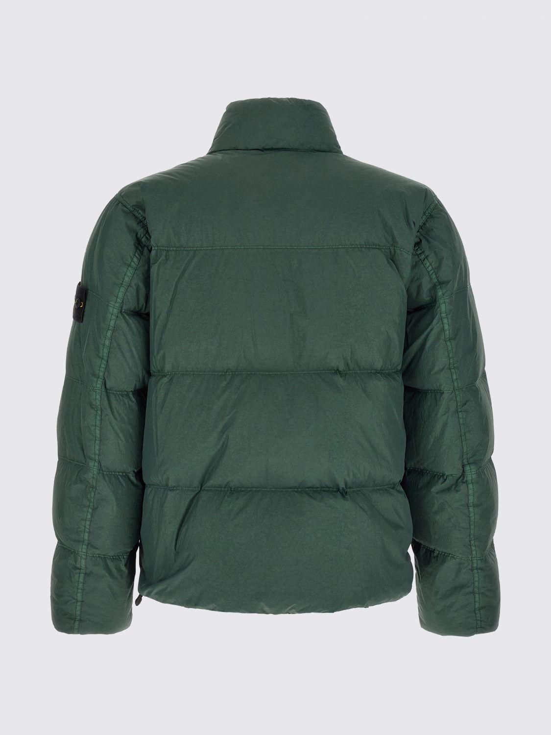 STONE ISLAND Black Down Puffer Jacket Men