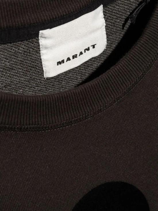 Isabel Marant Micoi Logo Sweatshirt Men’s Black Cotton Pullov SW0029HAB1M18H02FK