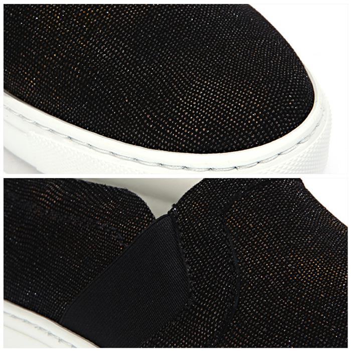 Lanvin Glitter Velvet Slip-On Sneakers FW SKBSL5 DUSA E15 10