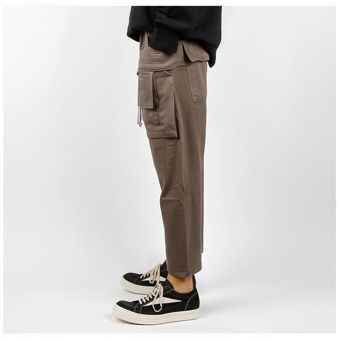 Rick Owens Darkshadow Porterville Creatch Drawstring Jersey Pan DU02D2371 RIG 34