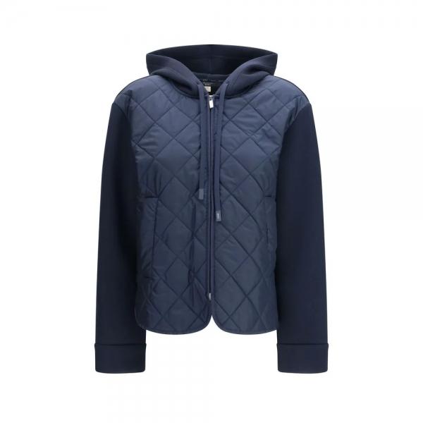 Max Mara Quilted Puffer Jacket Navy 261508 1081 003