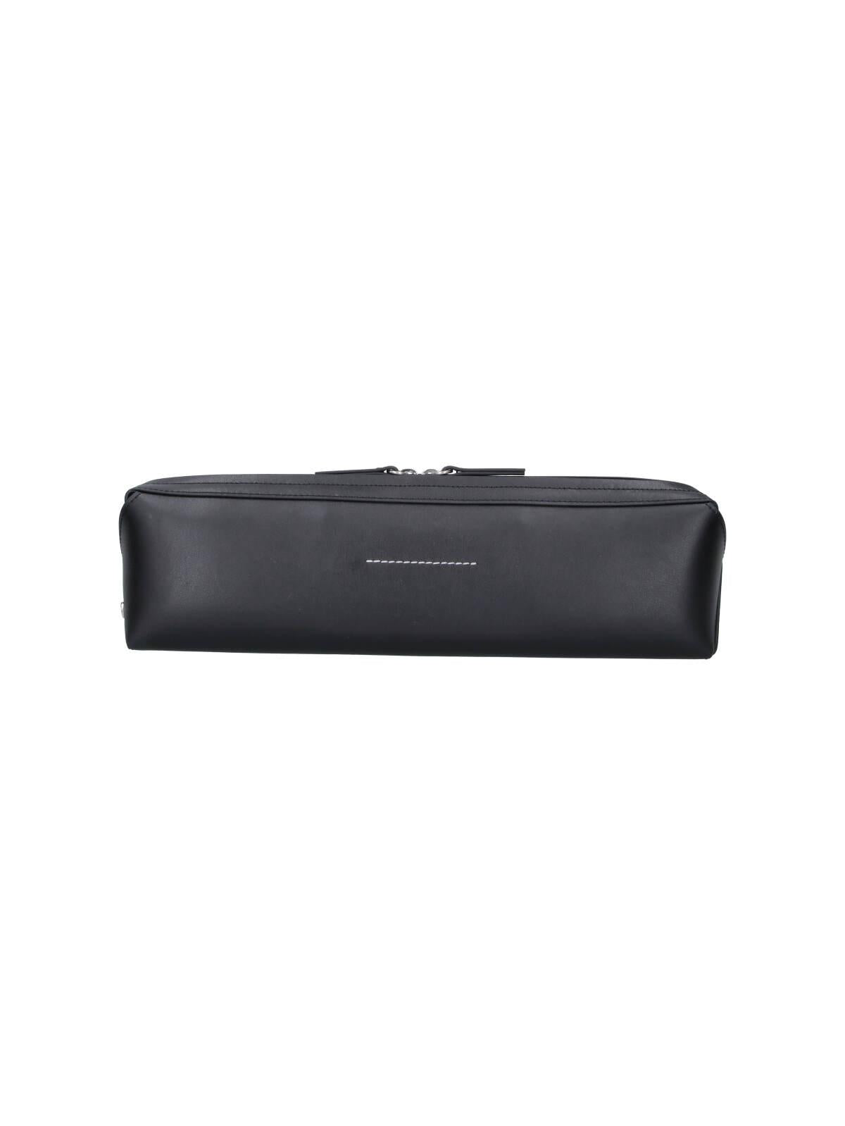 Maison Margiela Black Leather Clutch Bag