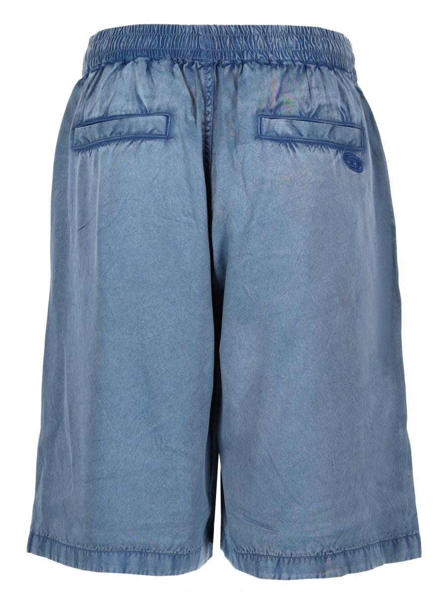 DIESEL Cotton Drawstring Elastic Waist Shorts for Men